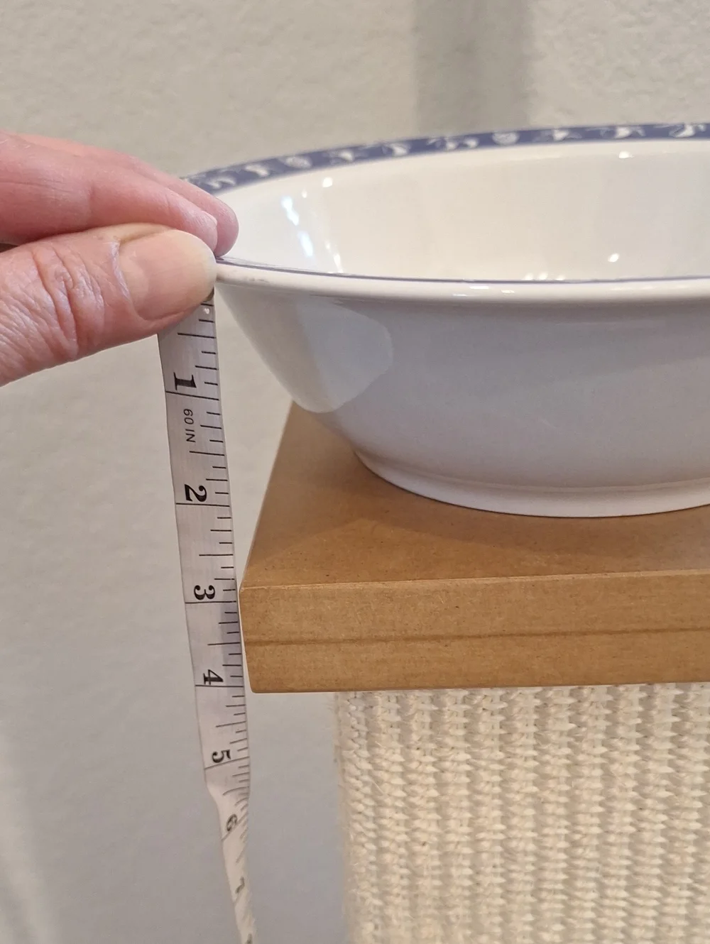 Bo Frost Dal Freddo il Buono Italian Fruit Bowl White & Blue